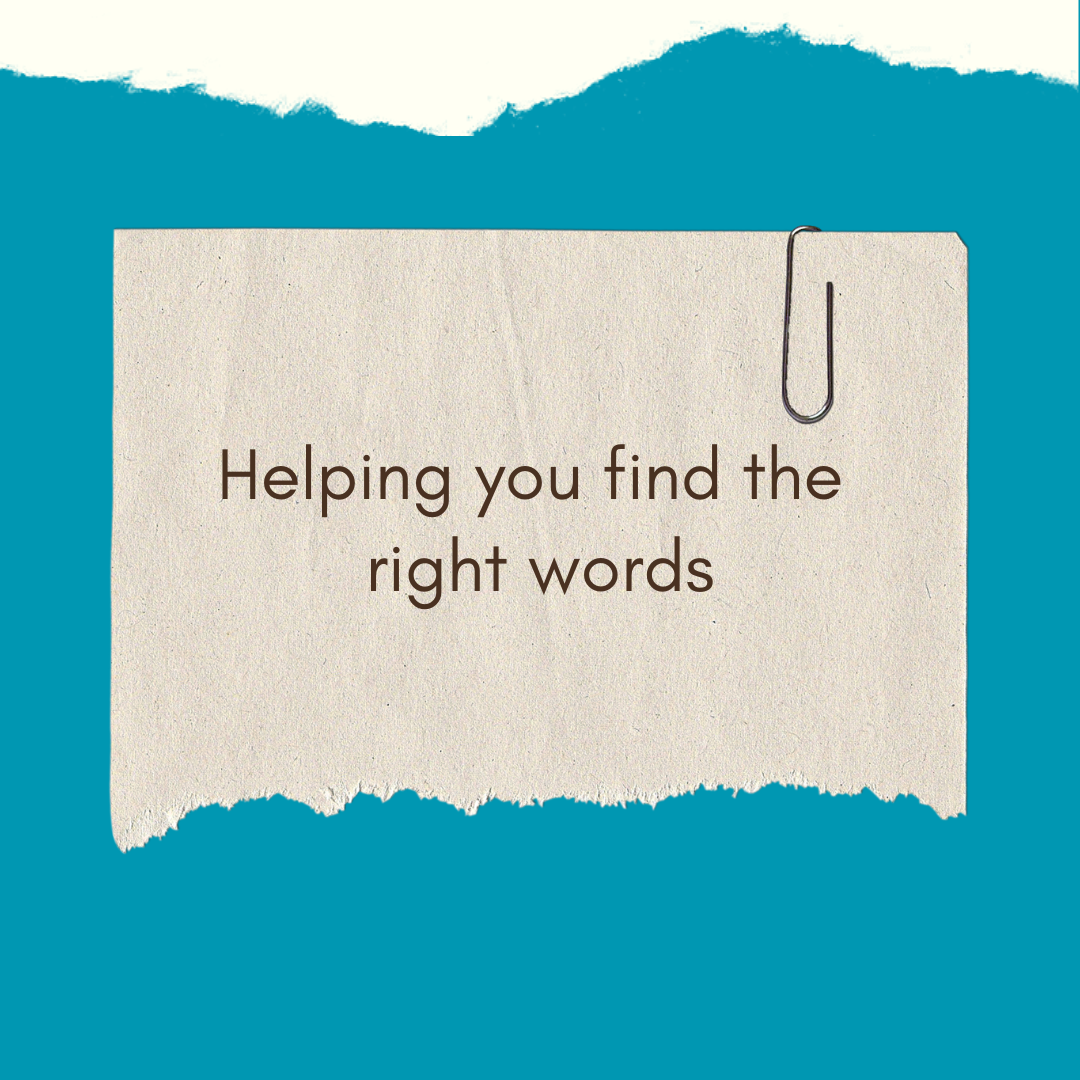 Helping you find the right words